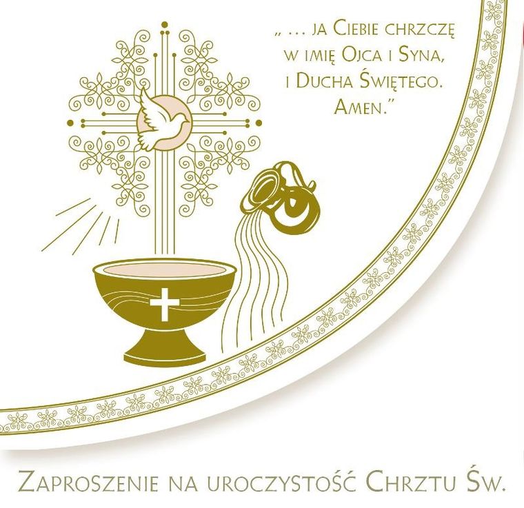 Pol-Mak, zaproszenie, Chrzest, 10 szt.