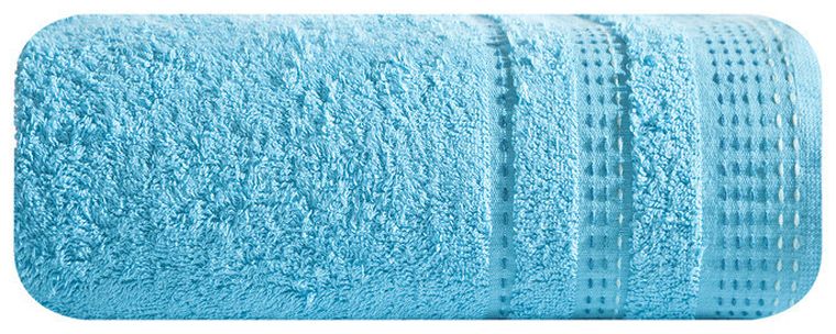 Pola, ręcznik z trzykolorową bordiurą w formie fastrygi, 70-140 cm