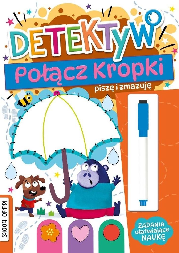 Połącz kropki. Piszę i zmazuję. Detektyw