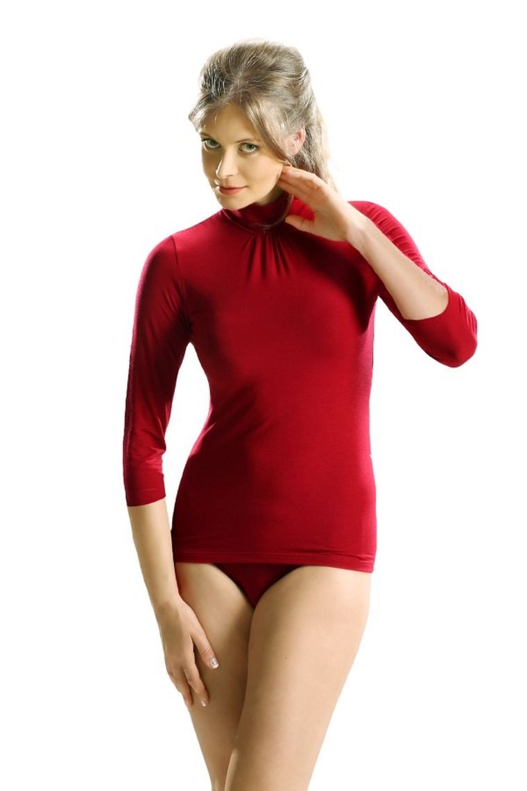 Półgolf damski, czerwony, Alice, Saltex