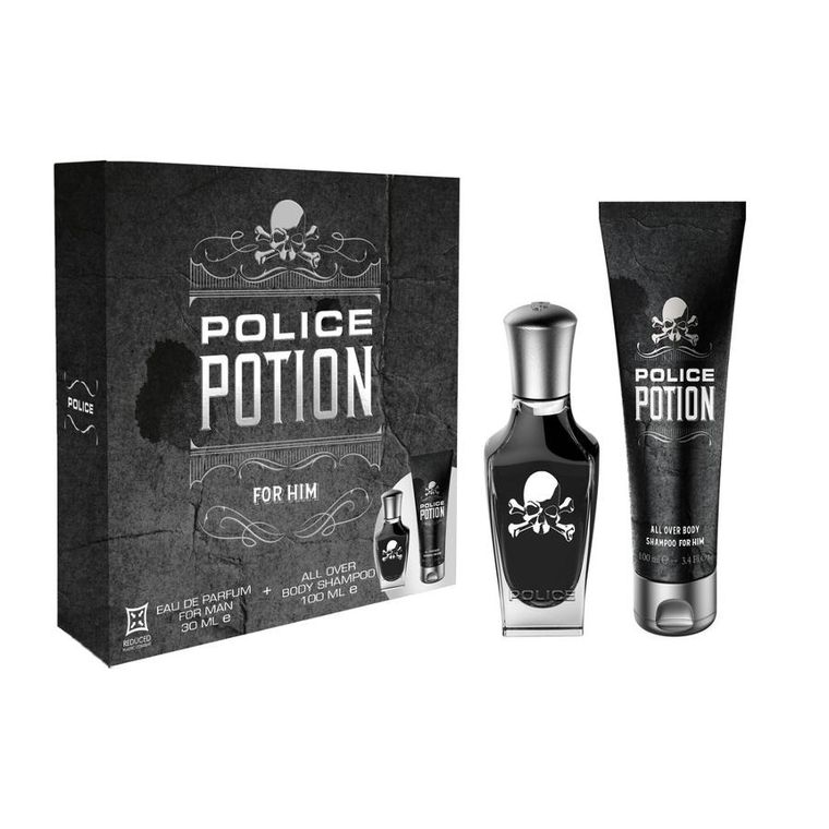 Police, Potion For Him, zestaw, woda perfumowana spray, 30 ml + żel pod prysznic, 100 ml