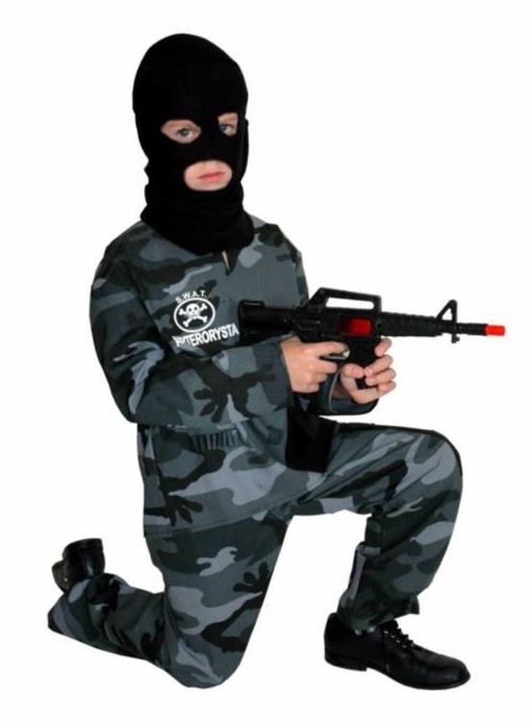 Policjant antyterrorysta, strój dla dziecka, 122/128