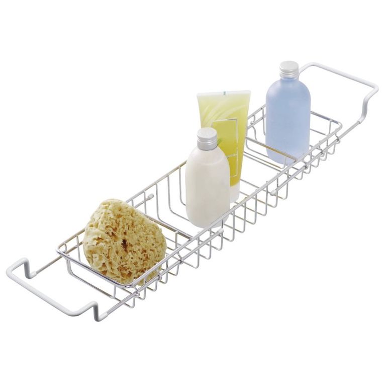 Półka łazienkowa na wannę, stal nierdzewna