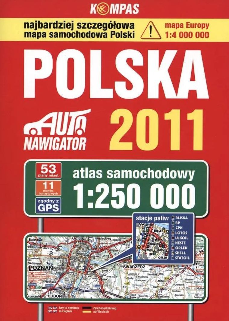 Polska. Auto nawigator 2011. Atlas samochodowy w skali 1:250 000