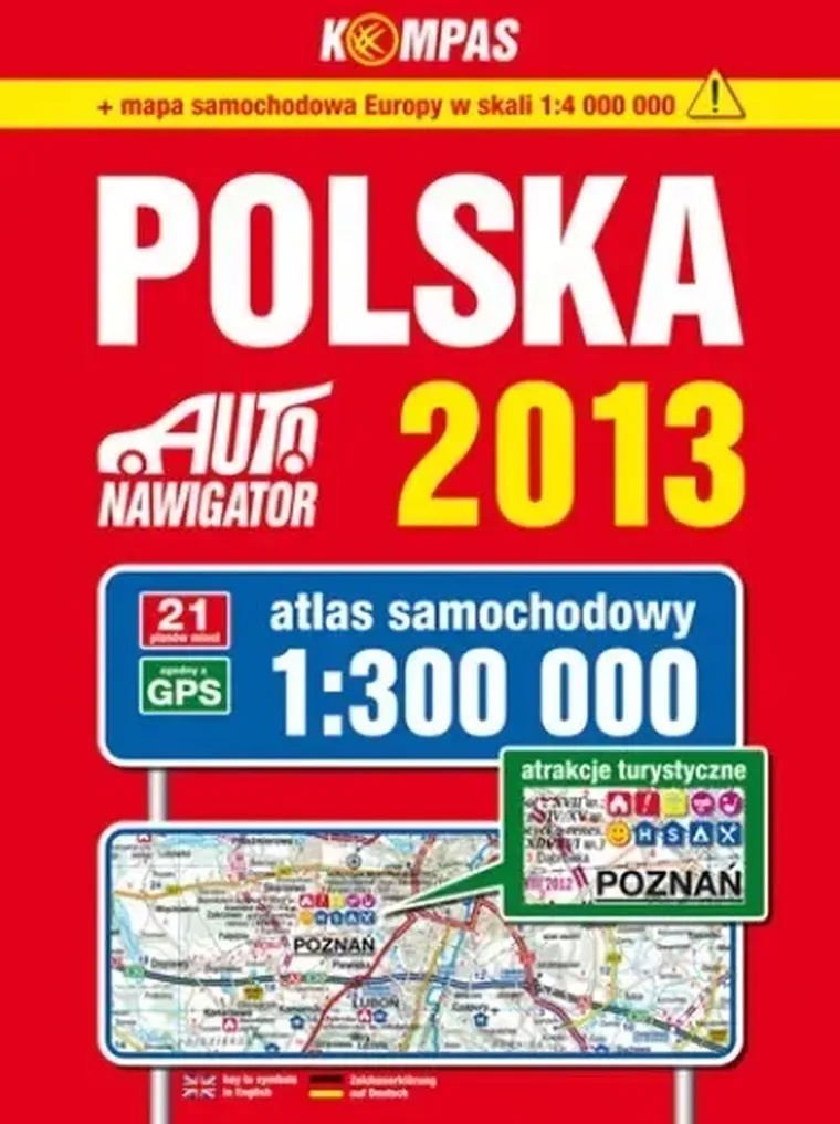 Polska. Auto nawigator 2013. Atlas samochodowy w skali 1:300 000