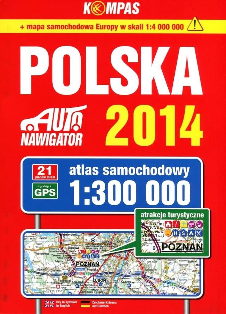 Polska. Auto nawigator 2014. Atlas samochodowy w skali 1:300 000
