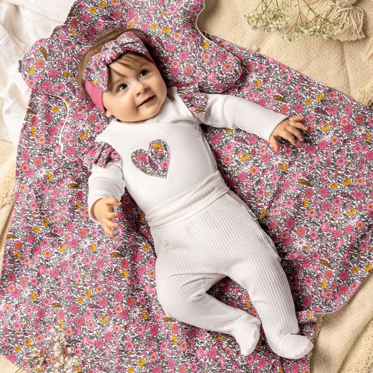 Półśpiochy dziewczęce, prążkowane, ecru, Nicol