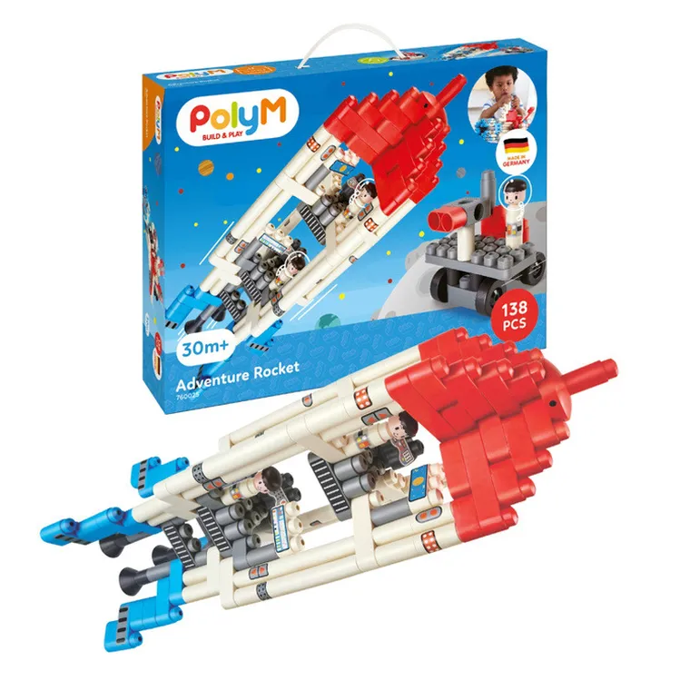 PolyM, Rakieta, klocki konstrukcyjne, 138 elementów