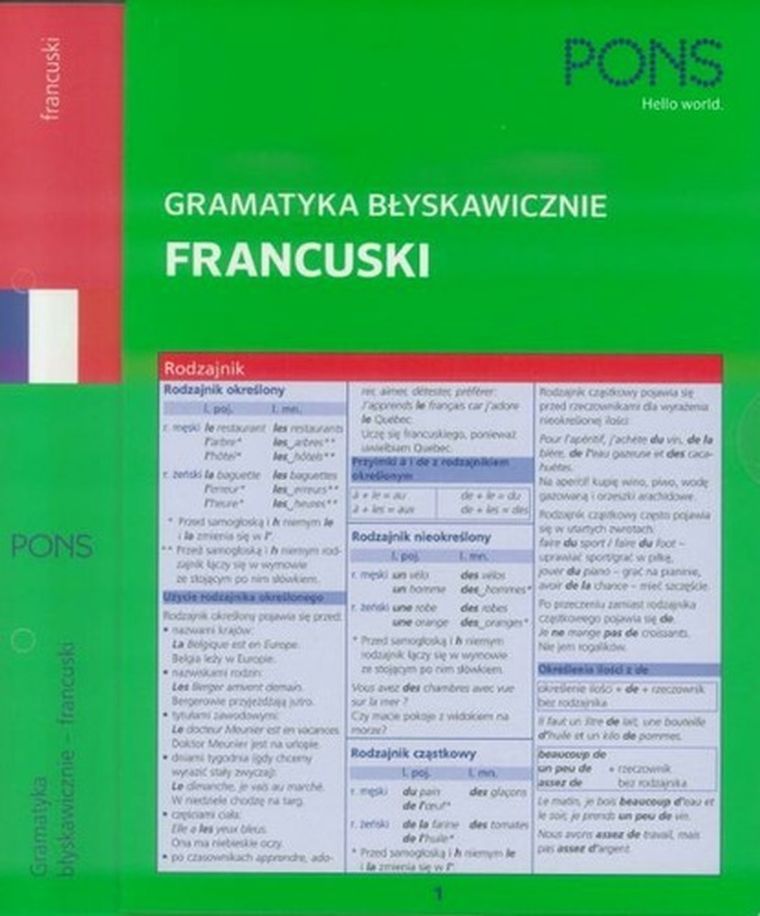 Pons. Błyskawicznie gramatyka francuska