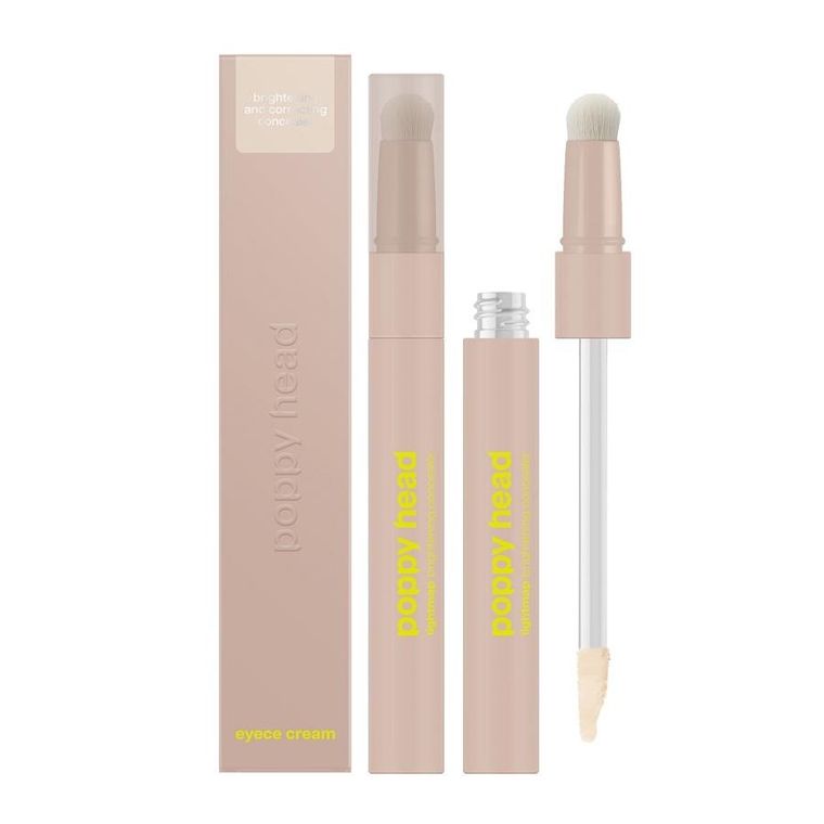 Poppy Head, Eyece Cream, rozświetlająco-korygujący korektor pod oczy, 02 Beige Freeze