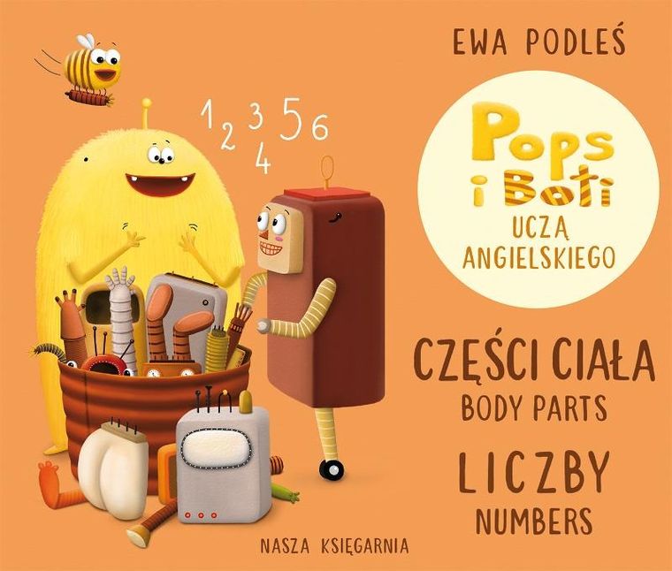 Pops i Boti uczą angielskiego. Części ciała i liczby
