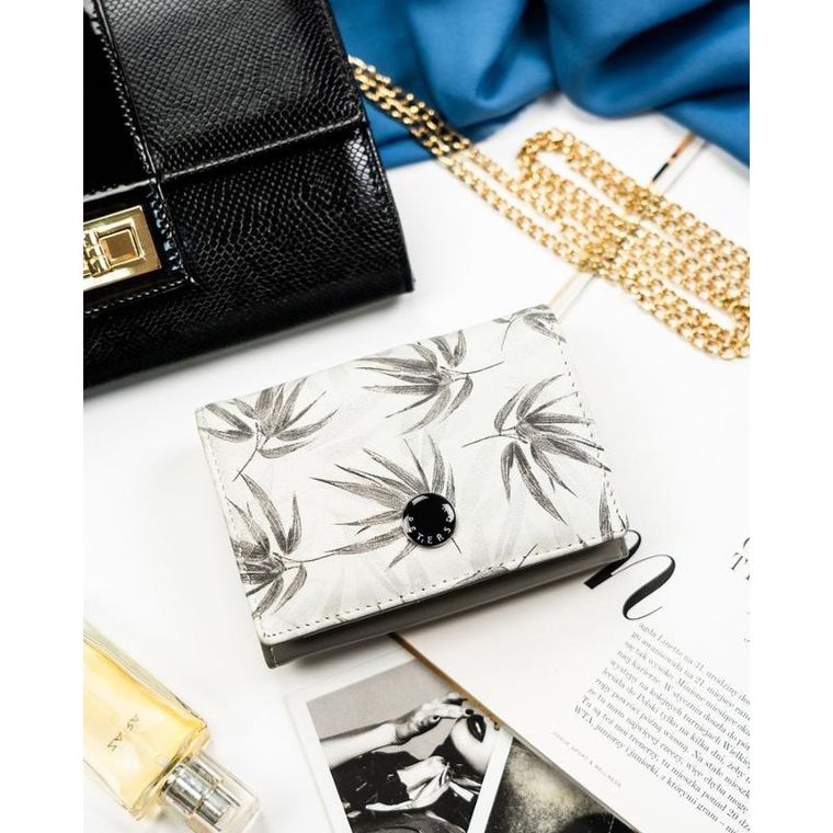 Portfel, biały, skóra ekologiczna, Peterson