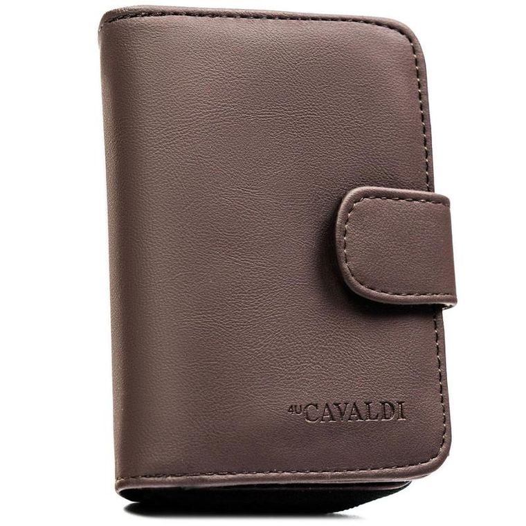 Portfel, brązowy, skóra ekologiczna, 4U Cavaldi