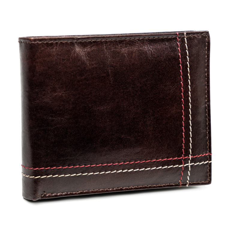 Portfel, brązowy, skórzany, Always Wild