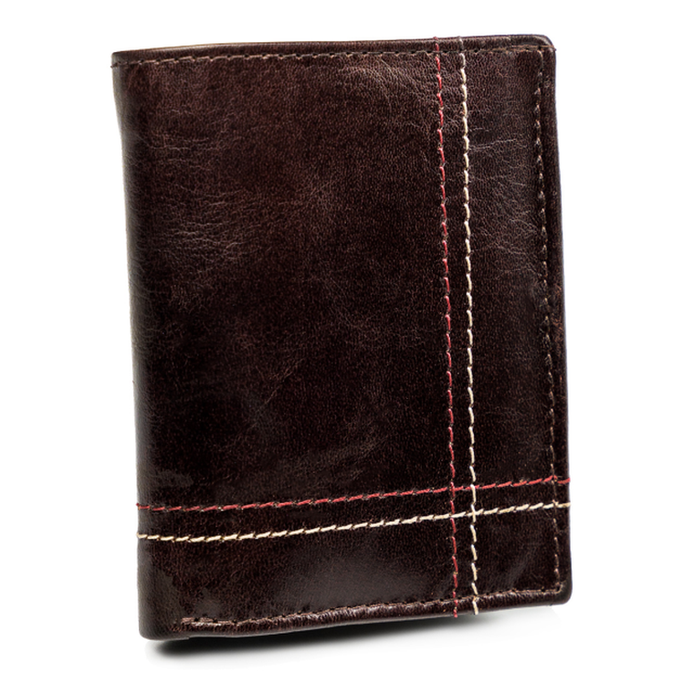 Portfel, brązowy, skórzany, Always Wild