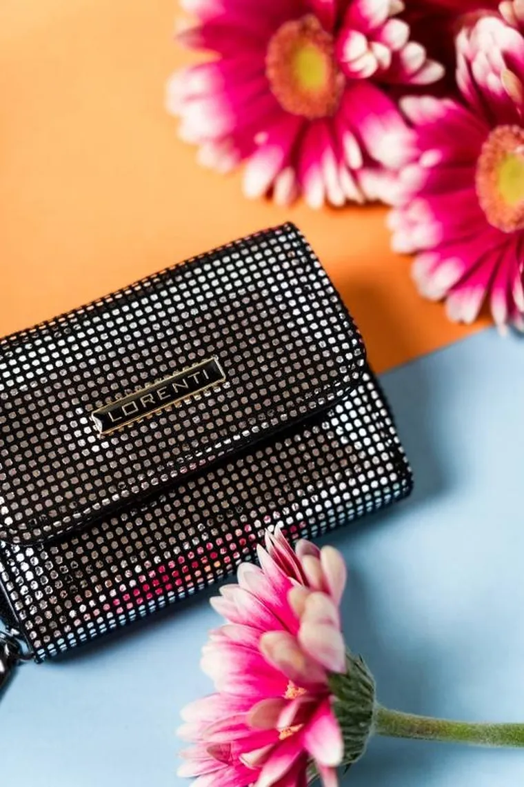 Portfel, czarny, skórzany, Lorenti