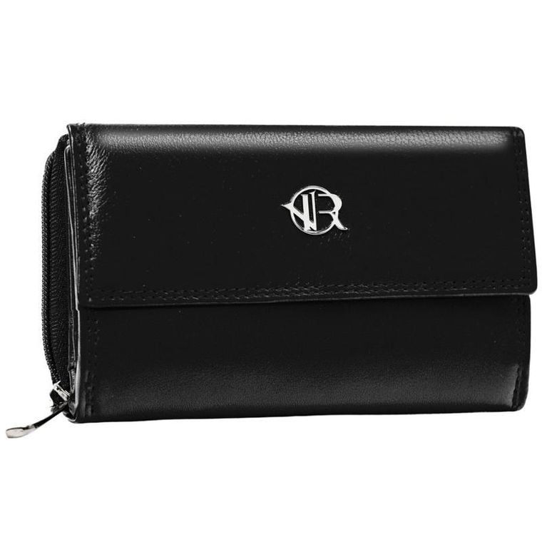 Portfel, czarny, skórzany, Rovicky