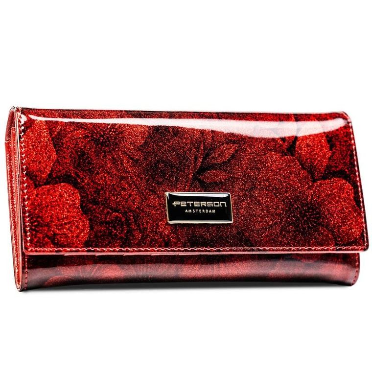 Portfel, czerwony, RFID, Peterson