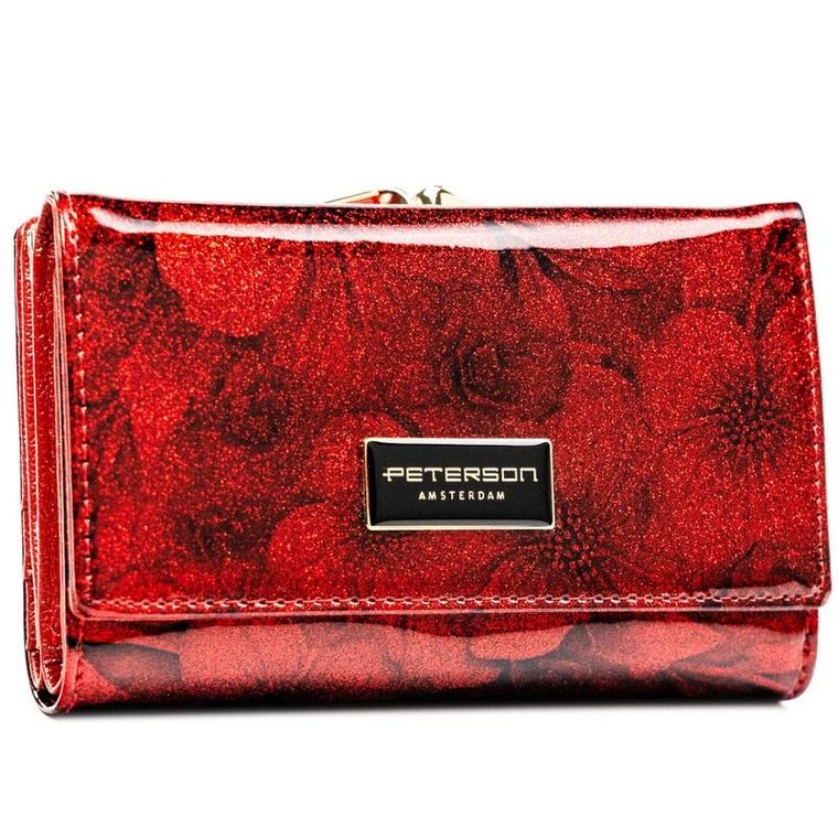 Portfel, czerwony, RFID, Peterson