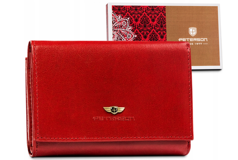 Portfel damski ze skóry naturalnej, Peterson