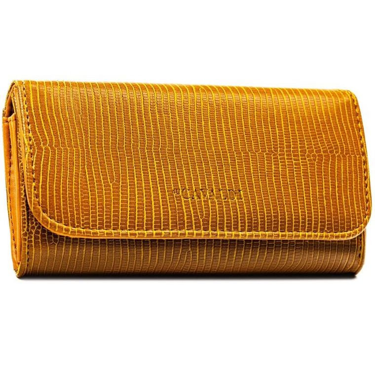 Portfel, jasnobrązowy, skóra ekologiczna, 4U Cavaldi