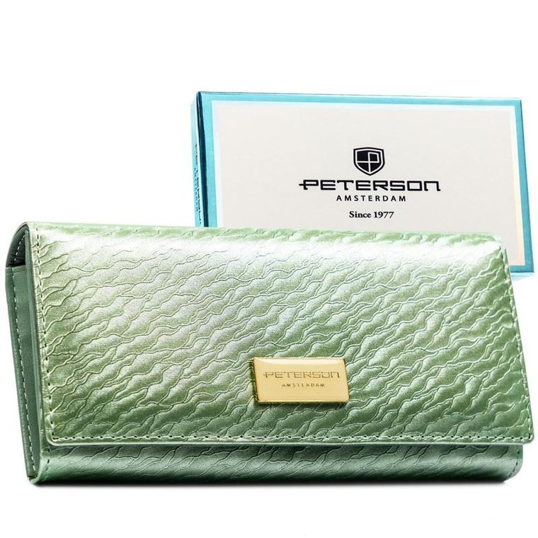 Portfel, jasnozielony, Peterson