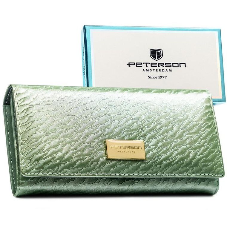 Portfel, jasnozielony, Peterson