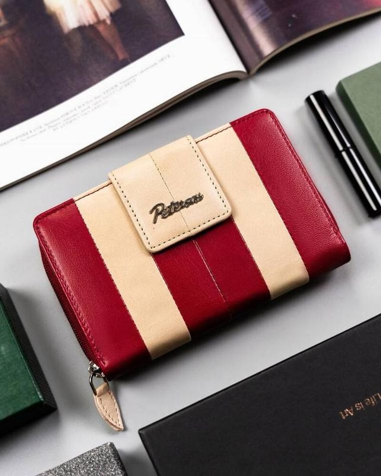 Portfel, mix, skórzany, Peterson