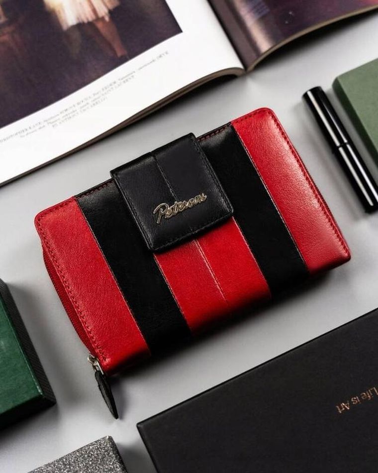 Portfel, mix, skórzany, Peterson