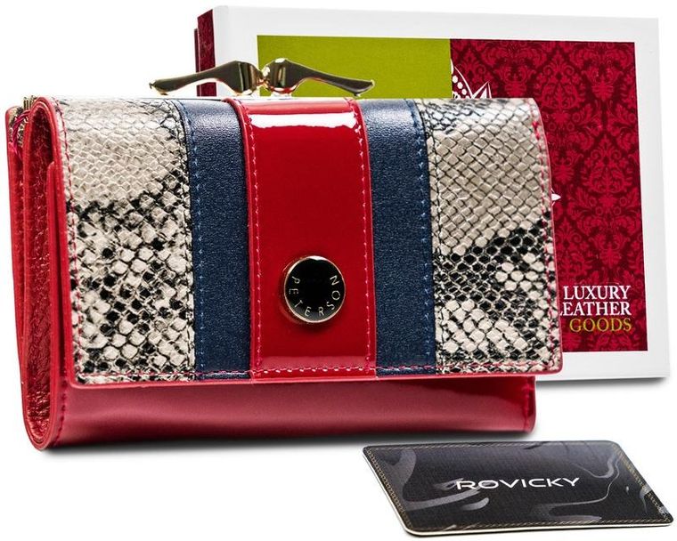 Portfel, mix, skórzany, Peterson