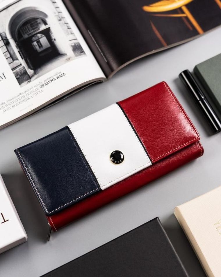 Portfel, mix, skórzany, Peterson