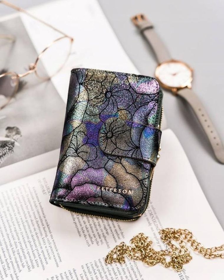 Portfel, mix, skórzany, Peterson