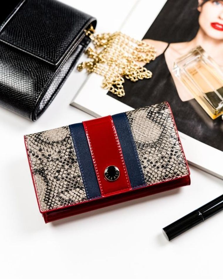 Portfel, mix, skórzany, Peterson