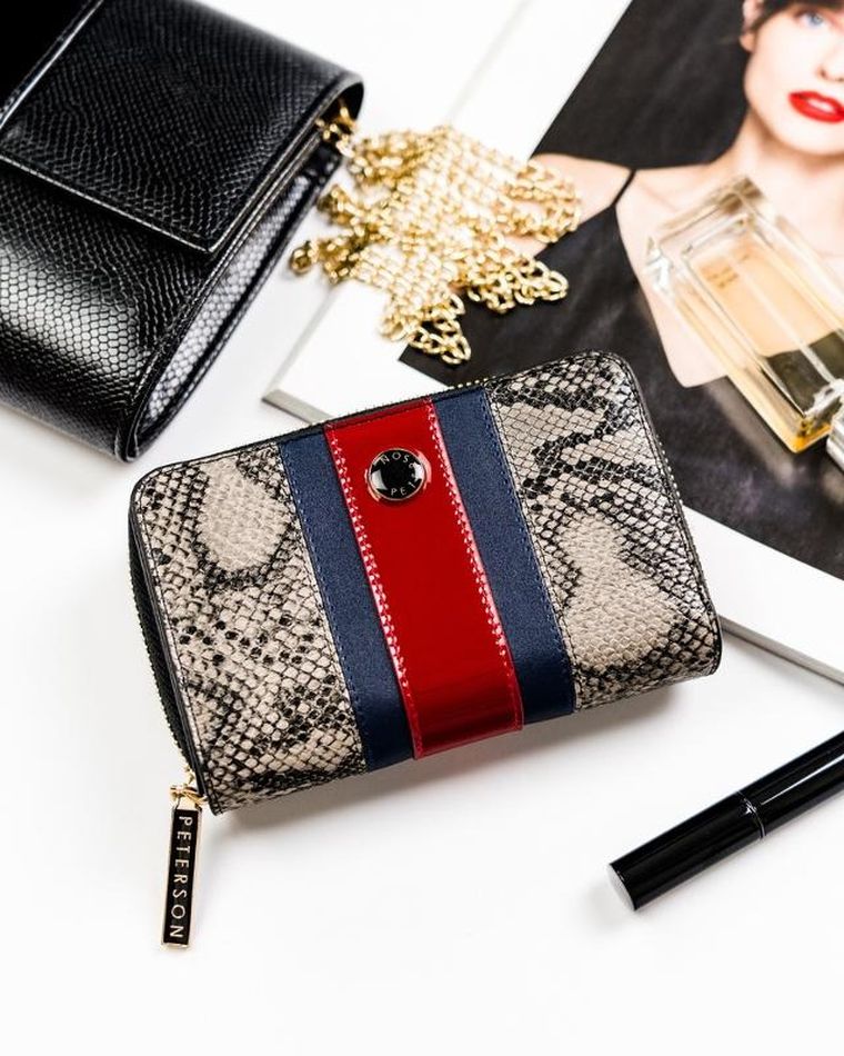 Portfel, mix, skórzany, Peterson