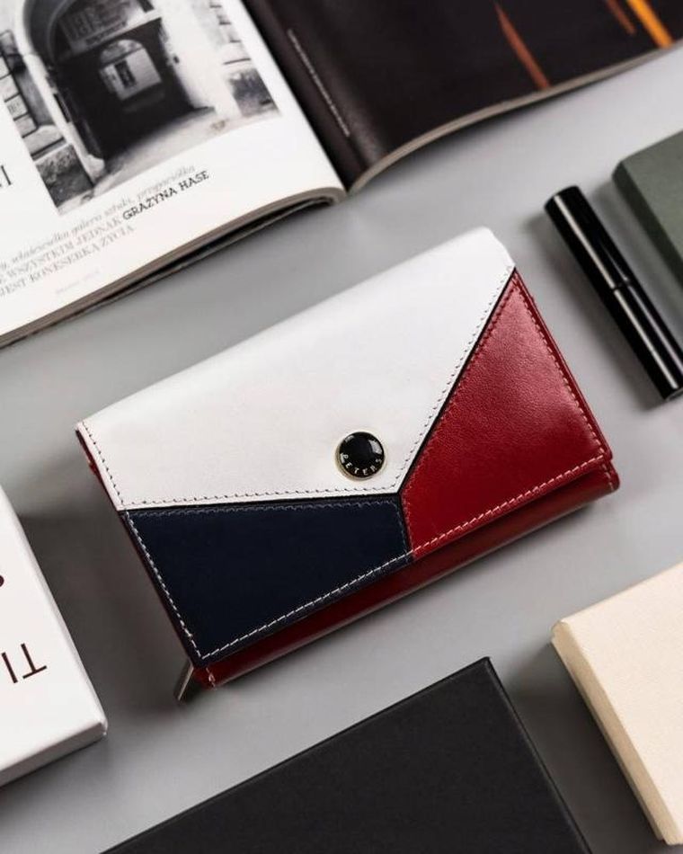 Portfel, mix, skórzany, Peterson