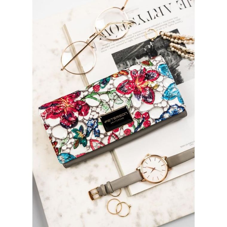 Portfel, mix, skórzany, Peterson