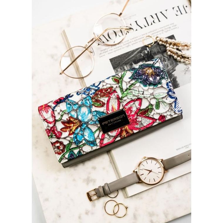 Portfel, mix, skórzany, Peterson