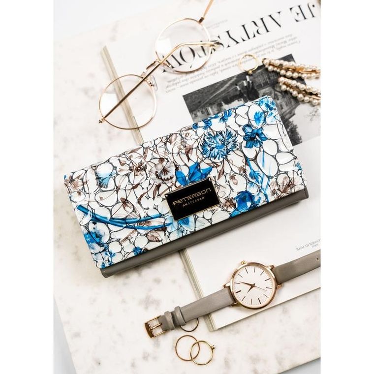 Portfel, mix, skórzany, Peterson