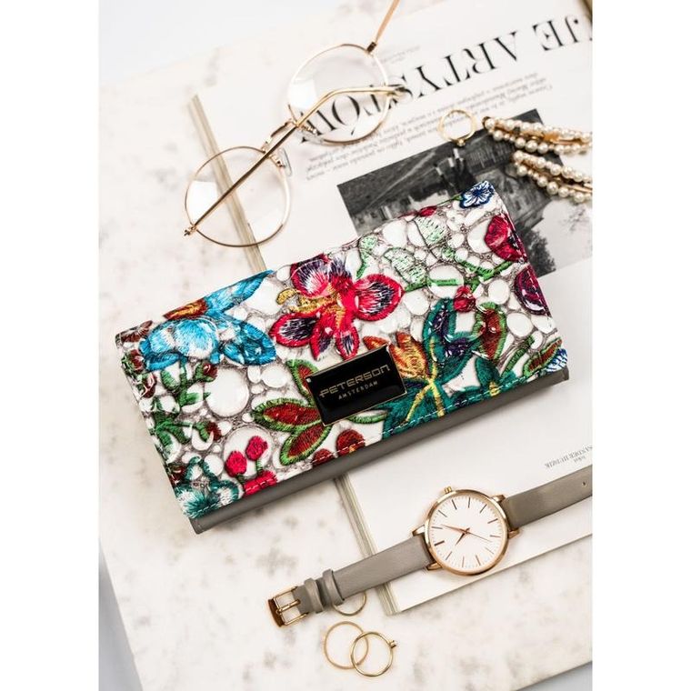 Portfel, mix, skórzany, Peterson