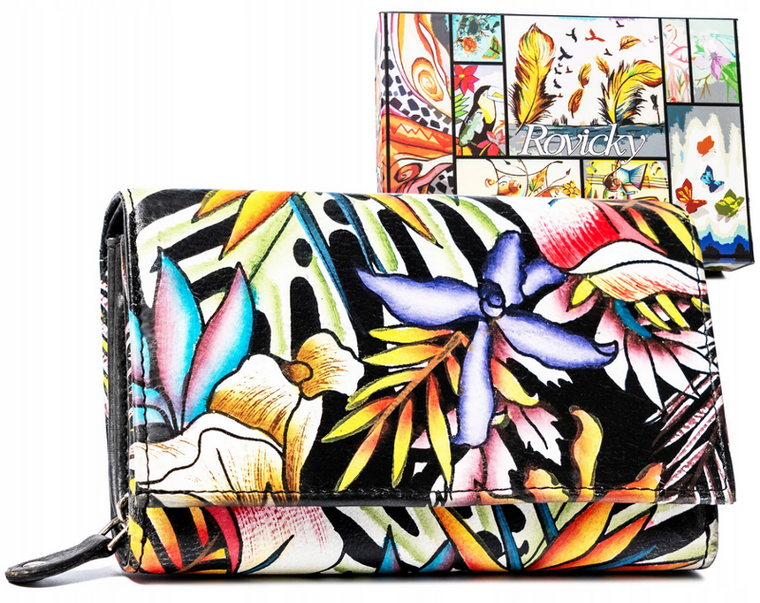Portfel, mix, skórzany, Rovicky