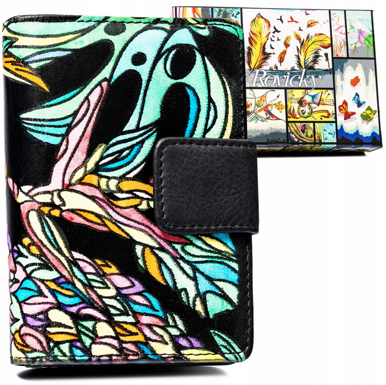 Portfel, mix, skórzany, Rovicky