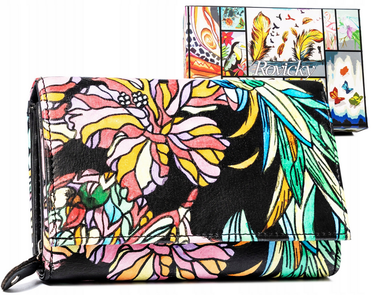 Portfel, mix, skórzany, Rovicky
