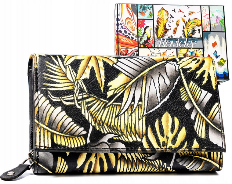 Portfel, mix, skórzany, Rovicky