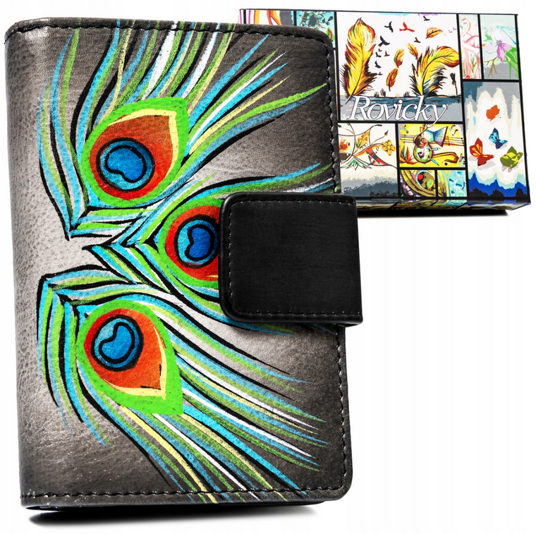 Portfel, mix, skórzany, Rovicky