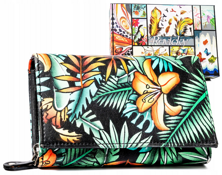 Portfel, mix, skórzany, Rovicky