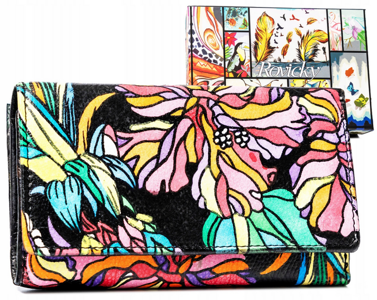 Portfel, mix, skórzany, Rovicky