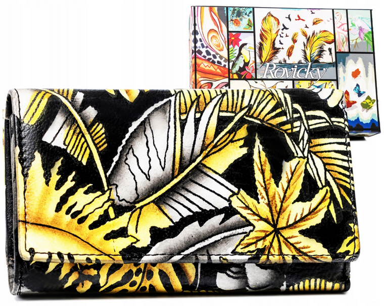 Portfel, mix, skórzany, Rovicky