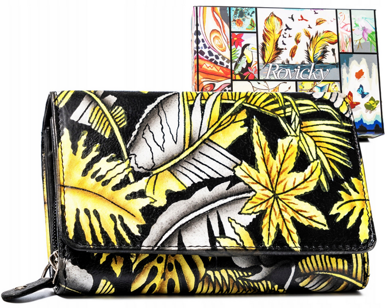 Portfel, mix, skórzany, Rovicky