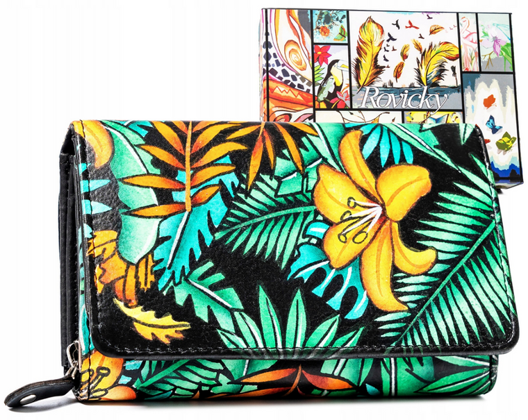 Portfel, mix, skórzany, Rovicky