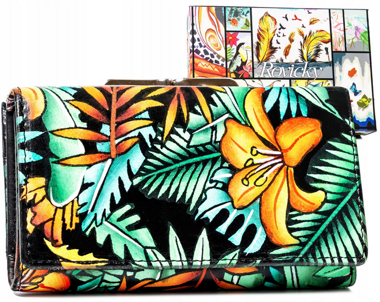Portfel, mix, skórzany, Rovicky